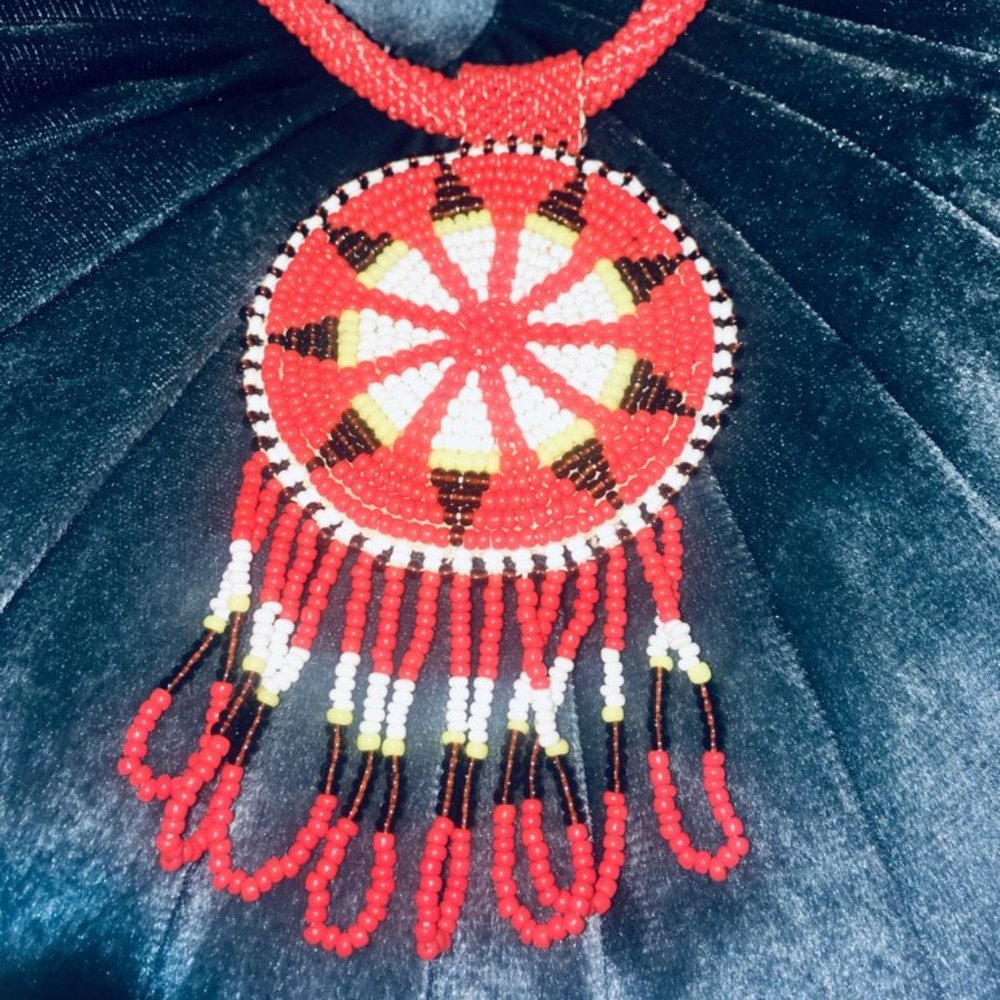 Vintage Hand Made Native Style Necklace